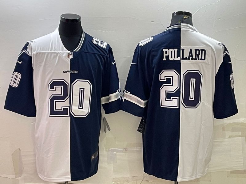 Men Dallas Cowboys #20 Pollard blue white 2022 Nike Limited Vapor Untouchable NFL Jersey